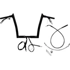 Fat Baggers 1-1/4" Ez Install Pointed Top Handlebar 12" Black 949912-B New. Price: $771.78.
