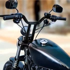 14" Black Mx-t Bars Handlebar For Harley Sportster Xl Iron 883 1200 72 48 Custom New. Price: $97.48.