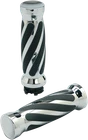 Pro-one Perf.mfg. Custom Twisted Rubber Grips Tbw Chrome 490011 New. Price: $159.45.