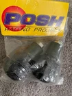 Posh Racing 7/8" 22MM Pc Black Bar Ends Cap Sliders New. Price: $5.00.