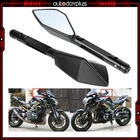 Motorcycle 8MM 10MM Cnc Aluminum Bar End Rearview Mirrors For Honda Black Convex New. Price: $18.95.