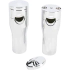 Accutronix Elite 4" Chrome Handlebar Risers Billet Aluminum HRS1354C New. Price: $225.86.