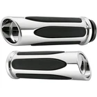 Arlen Ness Chrome Deep Cut Comfort Grips Cable 07-050 New. Price: $190.82.