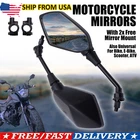 Motorcycle Side Mirror & Handlebar Mount For Atv Scooter E-bike Rear View New. Price: $14.36.