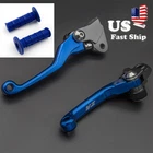 For YZ80/85 2015-22 Cnc Pivot Clutch Brake Lever Logo Handle Grip Off-road Blue New. Price: $38.87.