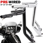 10" 12" 14" Pre-wired Meathook Handlebar For Harley Electra Street Glide 14+ New. Price: $173.95.