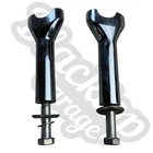 Harley Davidson Sportster 883 & 1200 Dyna Chrome Handlebar Riser Clamps Used. Price: $37.46.