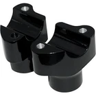 Drag Specialties Black 1-1/2" Buffalo Risers For Harley 1" Application New. Price: $100.69.