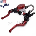 Universal 7/8'' Bar Brake Clutch Master Cylinder Lever Reservoir Red Aluminum Us New. Price: $47.08.