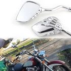 2X Motorcycle Chrome Skull Hand Claw Side Rearview Mirrors For Honda Monkey 125 New. Price: $19.99.