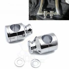 2" 1/4" Mount Handlebar Risers For Harley Touring Dyna Softail Chrome New. Price: $79.99.