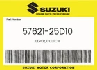 Suzuki Genuine .lever, Clutch 57621-25D10 New. Price: $44.61.