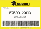 Suzuki Genuine Lever Assy,clut 57500-29F13 New. Price: $50.74.