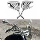 Motorcycle Chrome Skull Hand Claw Rear View Mirrors For Suzuki Savage LS650 New. Price: $22.99.