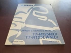 Yamaha TT-R125N(C) TT-R125LWN(C) Service Manual 2000 Edition LIT-11626-14-30 Used. Price: $47.99.