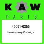 46091-0355 Kawasaki Housing-assy-control,rh 460910355, New Genuine Oem Part. Price: $90.42.