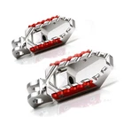 Trc Rider Front Silver Wide Touring Foot Pegs For Ducati Hyperstrada 2013-2015 New. Price: $61.80.