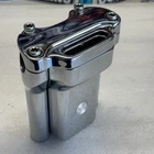 Oem Harley Sportster 883 1200 Chrome Handlebar Risers 4' Top Clamp - Used. Price: $195.00.