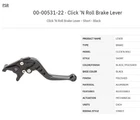 Psr Click-n-roll Lightweight Adjustable Short Brake Lever, Black- 00-00531-22 New. Price: $59.99.