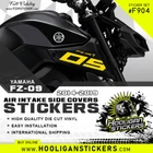 Yamaha FZ-09 Air Intake Side Cover Sticker Set F904 New. Price: $25.00.