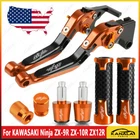 For Kawasaki Ninja ZX9R ZX10R ZX12R Handle Grips End Cap Brake Clutch Levers New. Price: $54.27.