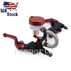 Cnc Universal Red Handle Bars Brake Cable Clutch Master Cylinder Lever Reservoir New. Price: $47.08.