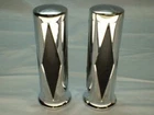 V-factor 42029 Chrome & Rubber Hand Grips Diamond Style For Harley 1" New. Price: $26.95.