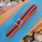 16MM 1960S Perlon Black & Red Military Wraparound Unused Vintage Watch Band New. Price: $28.00.