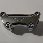 Harley Davidson Dyna & Softail Chrome Handlebar Riser Mount Clamp Brackets Used. Price: $59.95.