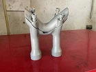 Genuine Harley Softail Rocker Fxcw Handlebar Risers Top Clamp Blonde Gray Used. Price: $149.99.