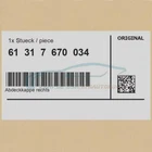 Genuine Bmw 61317670034 - Right Cover Cap Neu. Price: $49.58.