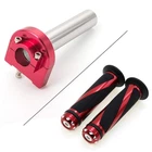 Krace Motorcycle 7/8" Handle Bar Grips With Anodized Cnc Quick Twist Thr... New. Price: $27.69.