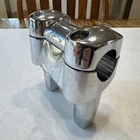 Risers & Clamp, For 1-1/4" Handlebars, Harley-davidson, 55856-08 55883-10 Used. Price: $55.00.