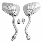 2X Chrome Skeleton Bone Claw Side Mirrors 8MM/10MM For Scooter Dirt Bike Custom New. Price: $19.99.