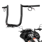 Mofun 12" Black Steel Bagger Pre-wired Handlebar For Harley Touring Road Glide New. Price: $199.00.