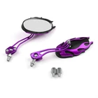 Universal Motorcycle Mirrors 8MM 10MM Purple New. Price: $29.85.