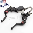 Universal Black Motorcycle Brake Clutch Master Cylinder Lever Reservoir Aluminum New. Price: $47.08.