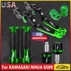 Us For Kawasaki Ninja 650R 2009-2016 Handle Grips Cap Brake Clutch Levers Sets New. Price: $50.59.