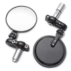 Universal Motorcycle Mirrors- 3 Inch Round 7/8" End Side For Honda Yamaha New. Price: $20.69.