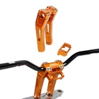 8" Tall 1.0" Handlebar Orange Pullback Risers For Harley Softail Fl Dyna Fxdb New. Price: $199.95.