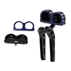 10" Handlebar Riser Blue Carbon Fiber Dual Gauge Bracket Fits 15-24 Road Glide New. Price: $339.95.