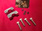 2006 Honda CMX250C Rebel Front Handlebar Mount Bracket Clamps Bolts Caps Used. Price: $58.50.