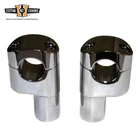 Custom 3-1/4 Tall Offset 1.25" Handlebar Risers Fits For Harley Davidson Chrome New. Price: $62.99.