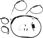 Burly Handlebar Cable Brake Line Kits For Clubman Bars B30-1270 New. Price: $232.71.