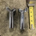 Chrome 4" Handlebar Risers Harley 1" Softail Dyna Forty Eight Sportster Used. Price: $40.04.