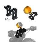 Black 5" Tall Riser With Gold Housing Gauge Bracket Fits 2018-25 Fat Bob Fxfb/s New. Price: $199.95.