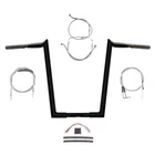 1/4" Black Wild 16" Hooked Handlebar Kit 2007 Harley Road Glide King Cruise New. Price: $889.79.