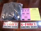 New 4125MEDBK G-force Piece Single Layer Driving Suit. GF-125SUIT-SFI-3.2A/1. Price: $100.00.