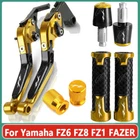 Cnc Handle Grips Cap Brake Clutch Levers Black Sets For Yamaha FZ6 FZ8 FZ1 Fazer New. Price: $52.91.