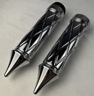 Eddie Trotta Designs Motorcycle Hand Grips Fits Harley Platinum Cut 0630-1820 New. Price: $162.45.